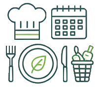Utensils icon for restaurants and foodservice