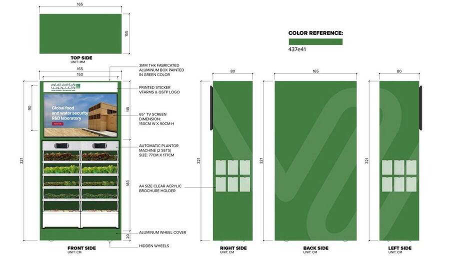Unité hydroponique de bureau pour salades toute l’année